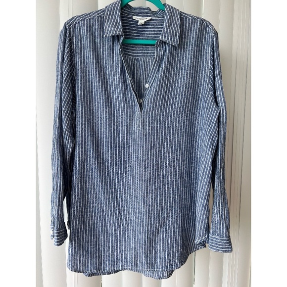 Beachlunchlounge blue/White Strip Long Sleeve Shirt - Picture 7 of 13